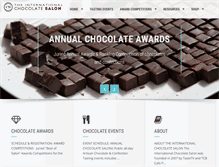 Tablet Screenshot of internationalchocolatesalon.com